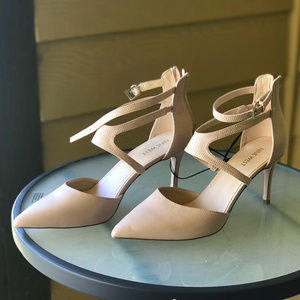 Nude/Blush Tone Strap Nine West Heels